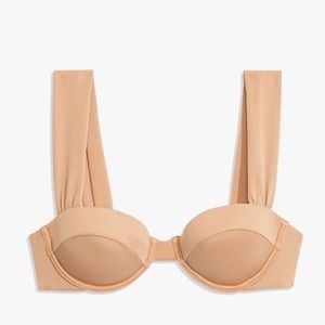 WeWoreWhat Claudia Top in Pique Camel